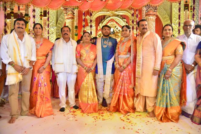 Celebs Attended Producer Ganesh Brothers Daughter Ashritha Wedding With Sai Pavan