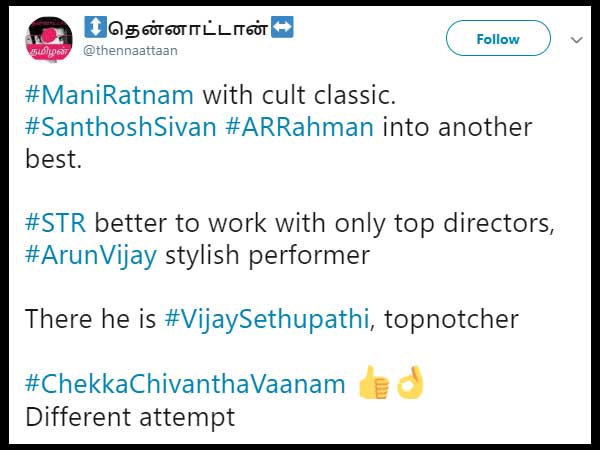 Chekka Chivantha Vaanam Twitter Audience Reaction