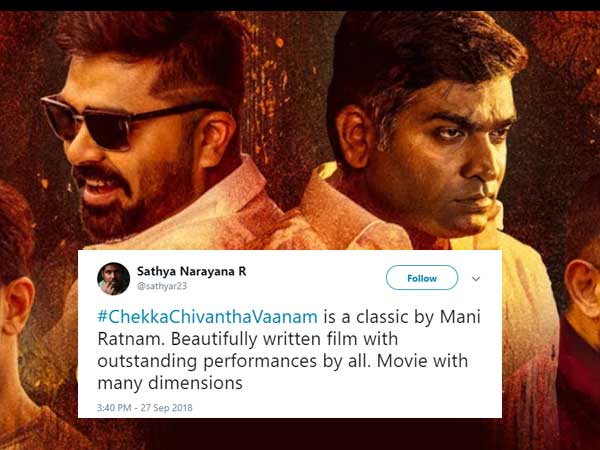 Chekka Chivantha Vaanam Twitter Audience Reaction