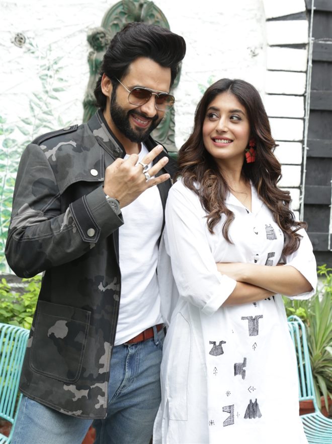 Jacky Bagnani and Kritika Kamra promotes Mitron in New Delhi