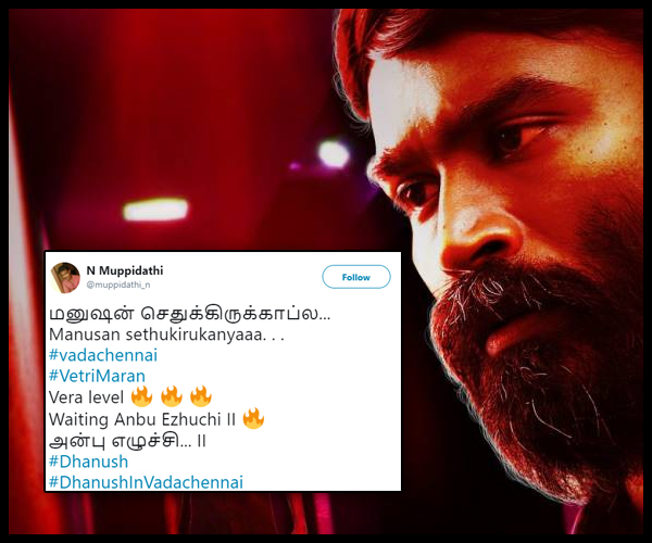 Vada Chennai Twitter Audience Reaction