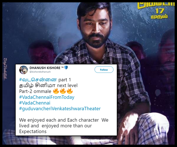 Vada Chennai Twitter Audience Reaction