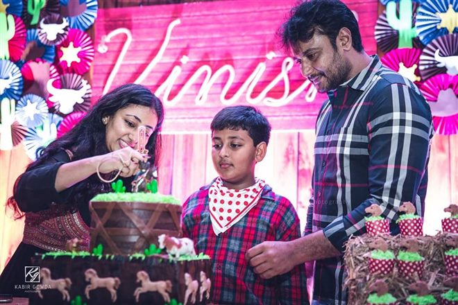 Actor Darshan Son Vineesh Birthday Celebration 2018