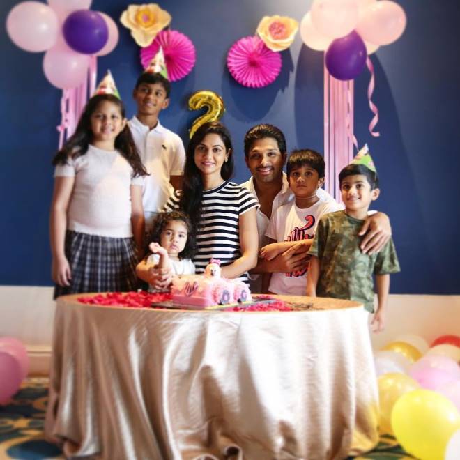 Allu Arjun Daughter Allu Arha 2nd Birthday Celebration