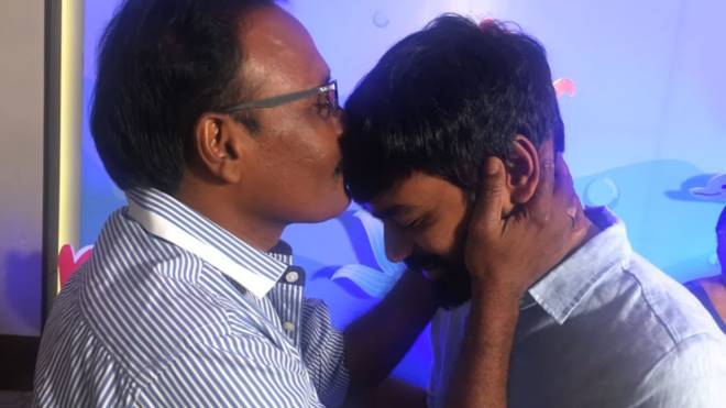 Actor Dhanush With Sister & Family Photos