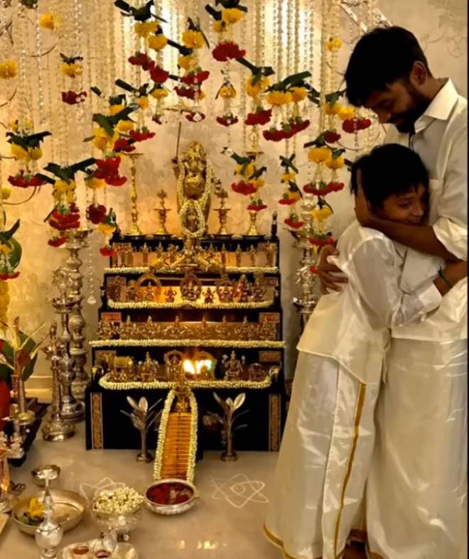 Actor Dhanush With Sister & Family Photos