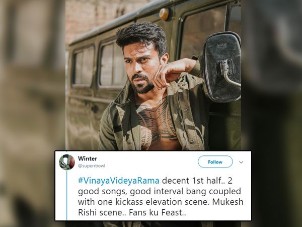 Vinaya Vidheya Rama Audience Reaction