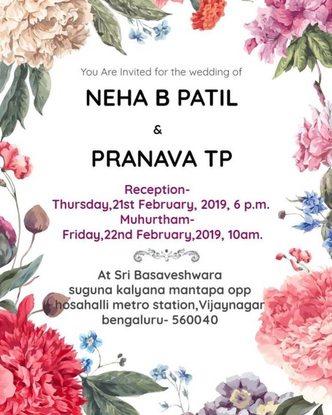 Actress Neha Patil Marriage Photos