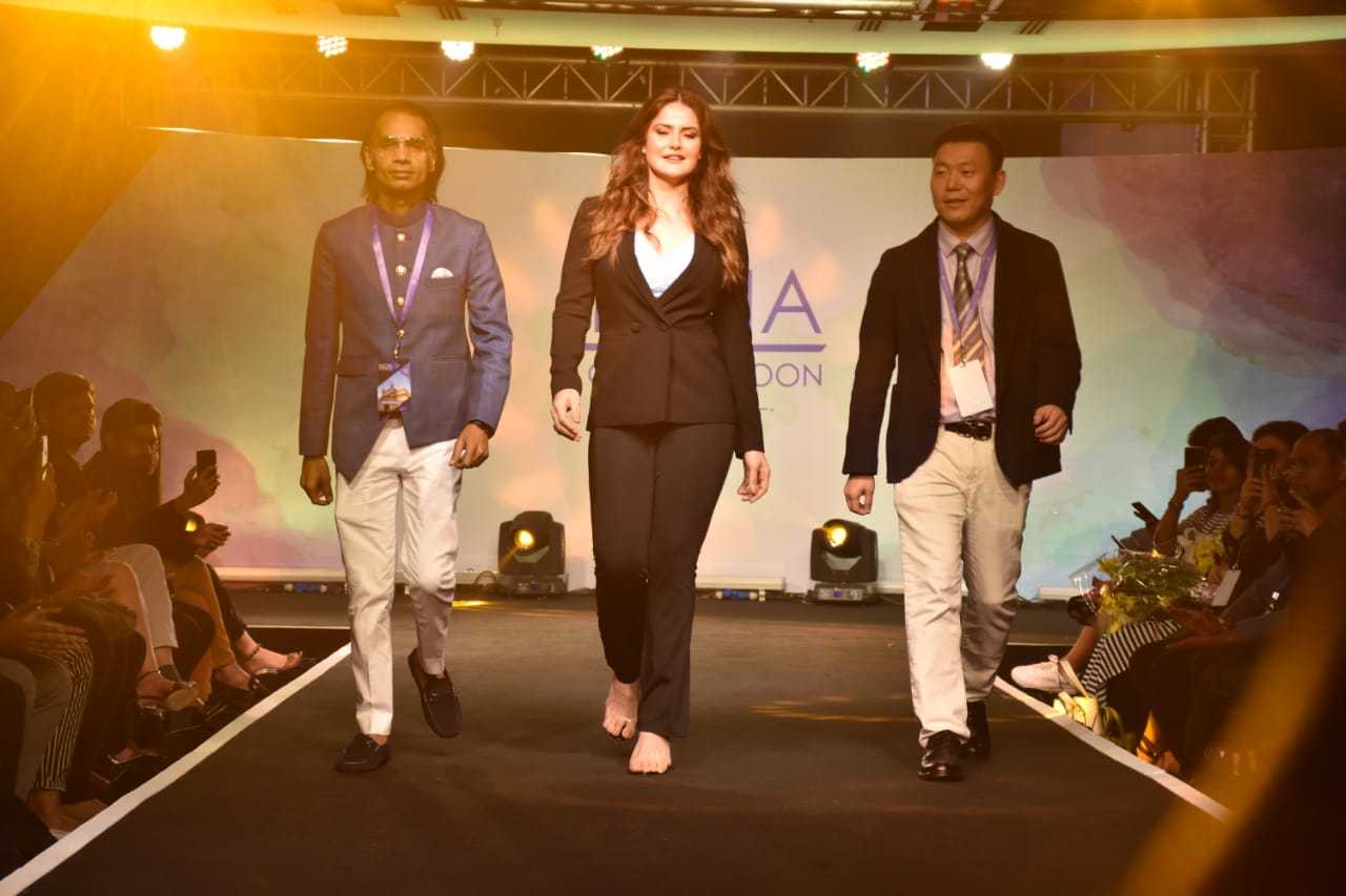 Zarine khan At Lingerie Plus Size Fashion Show