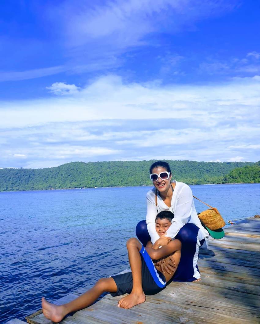Actress Kajol Family Photos