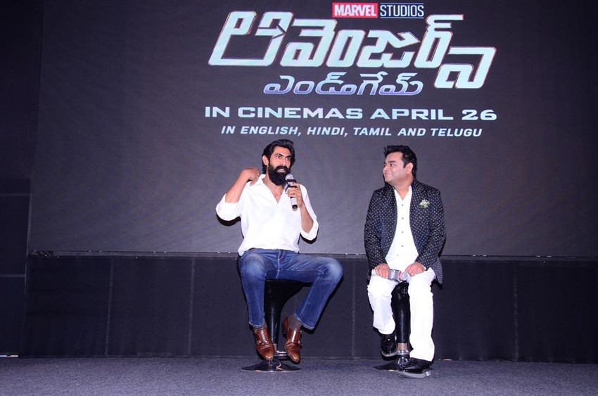 Rana Daggubati and A.R. Rahman launch the Telugu trailer of Avengers: Endgame