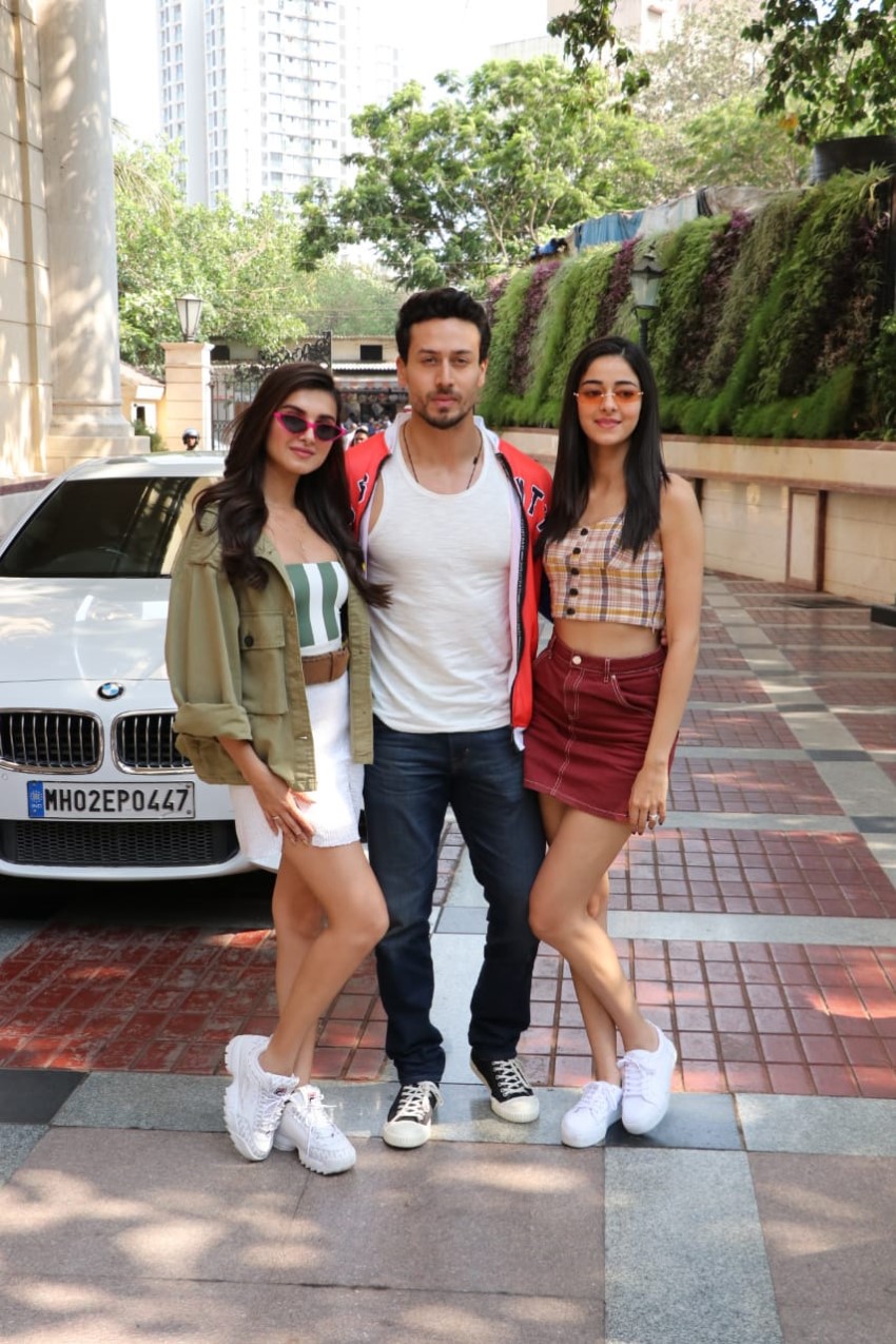 Tiger Shroff, Tara Sutaria & Ananya Pandey at Radio Stations to Promote SOTY2