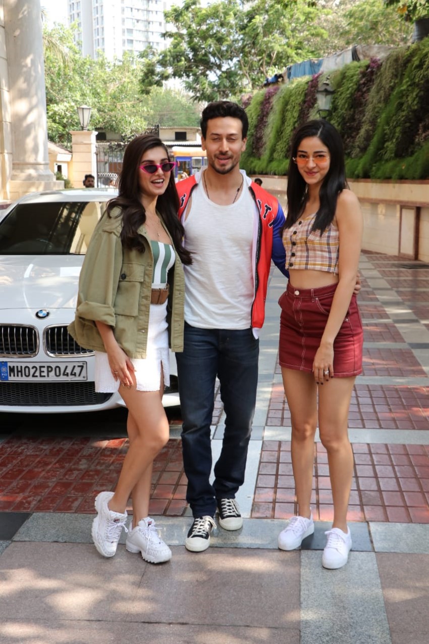 Tiger Shroff, Tara Sutaria & Ananya Pandey at Radio Stations to Promote SOTY2