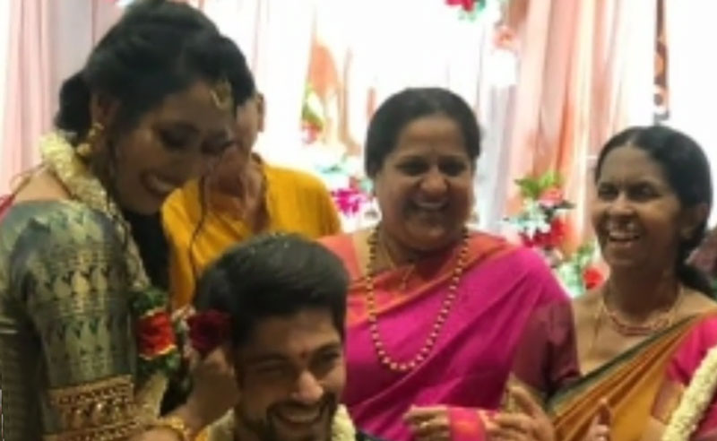 Sihi Kahi Chandru Daughter Hitha Daughter Engagement Photos