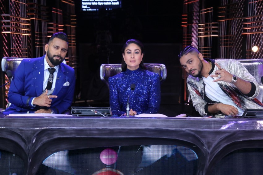 Kareena Kapoor snapped on the sets of Dance India Dance