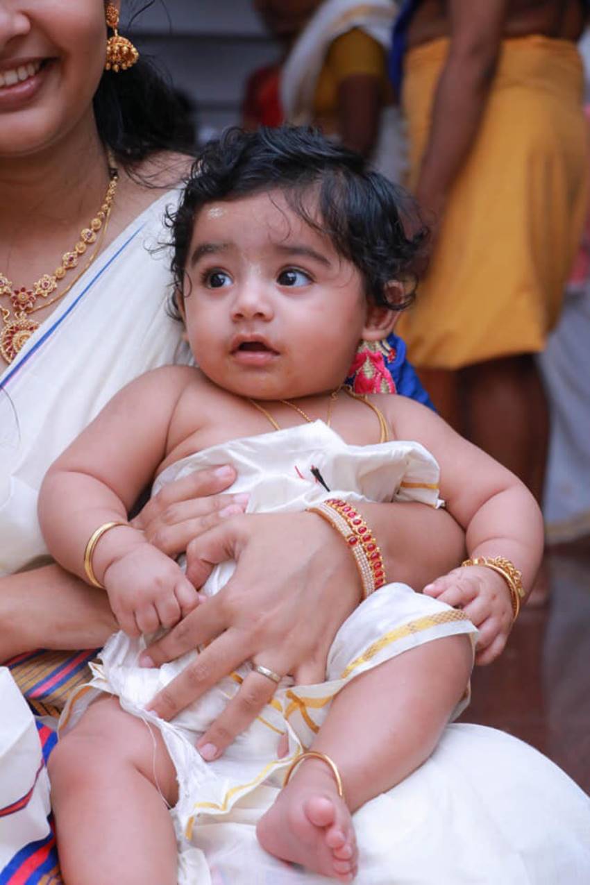 Actress swathy narayan’s baby vihaan’s chooroonu