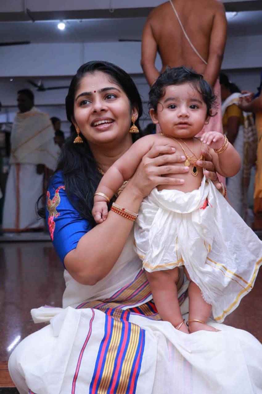 Actress swathy narayan’s baby vihaan’s chooroonu