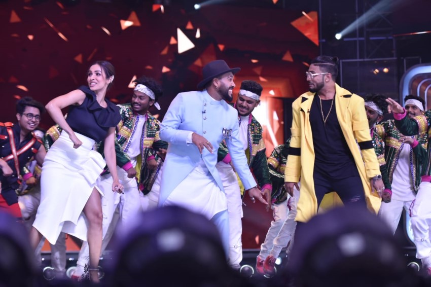 Malaika Arora & Badshah snapped on the sets of Dance India Dance