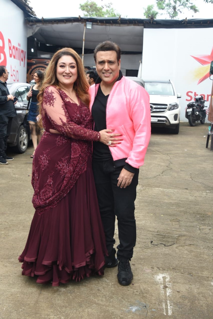 Govinda, Sunita Ahuja & Raveena Tandon snapped on the sets of Nach Baliye