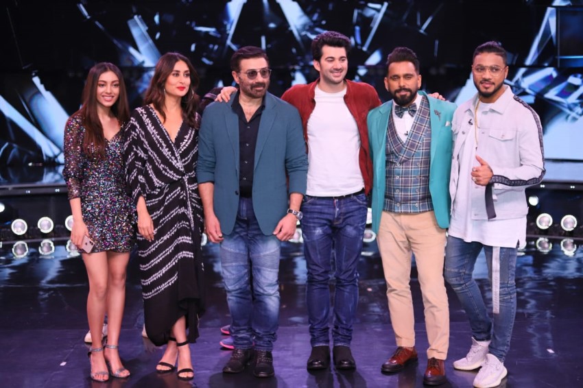 Sunny Deol & Karan Deol snapped on the sets of Dance India Dance
