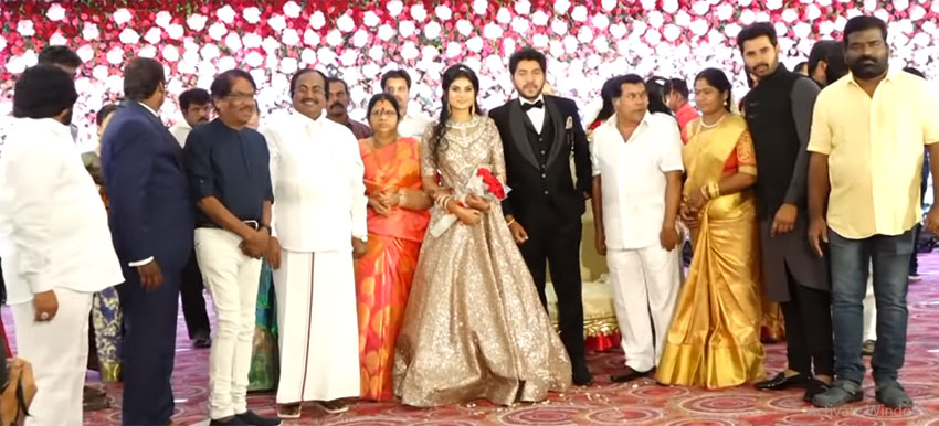 Indian comedian Mayilsamy Son Wedding Reception Photos