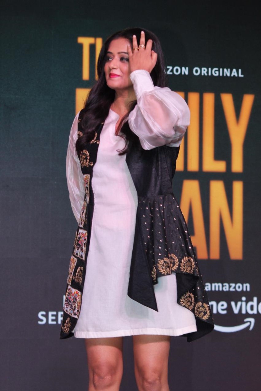 Manoj Bajpai, Priyamani and others at the launch of the Amazon Prime web series The Family Man