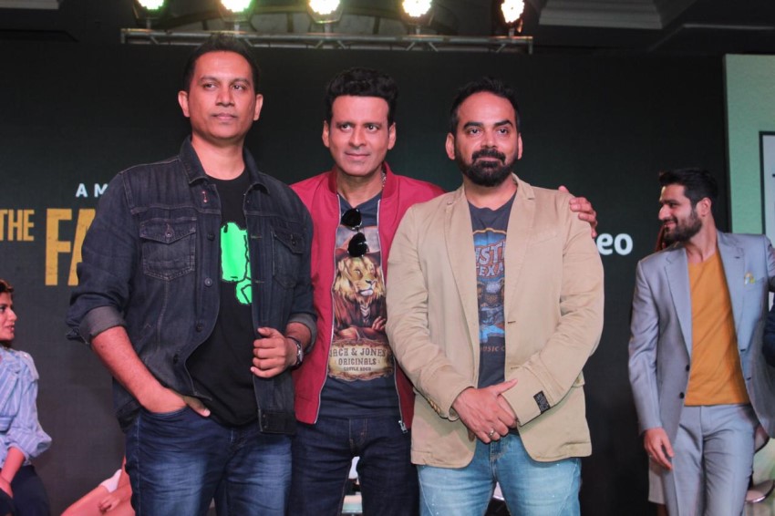 Manoj Bajpai, Priyamani and others at the launch of the Amazon Prime web series The Family Man
