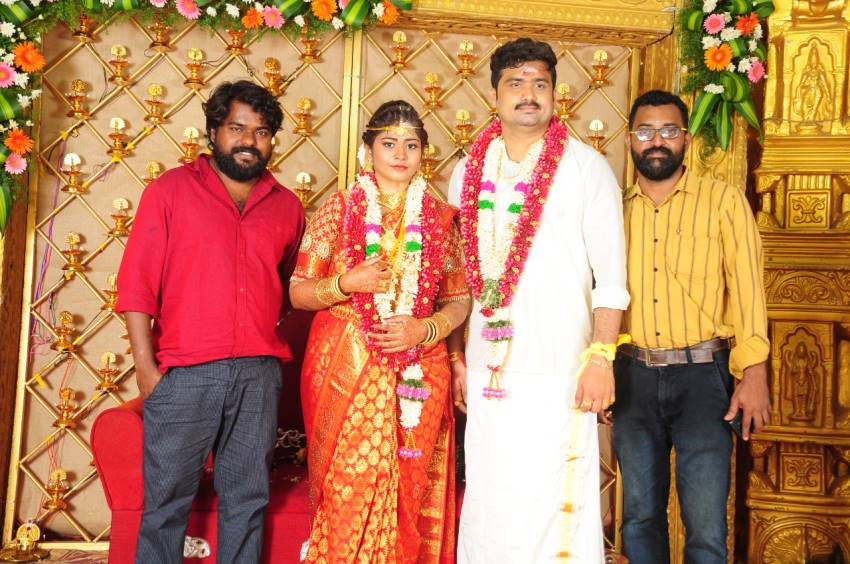 Producer M. Saravanan Entered Wedlock With Sravya Keerthana
