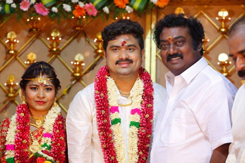 Producer M. Saravanan Entered Wedlock With Sravya Keerthana