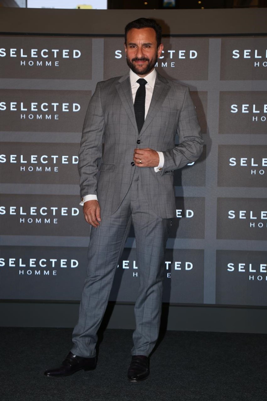 Saif Ali Khan Announced As The Brand Ambassador For The Menswear Brand 'Selected Homme' In Mumbai