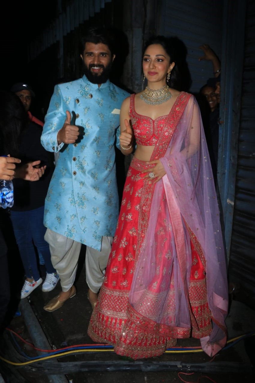 Vijay Devarakonda & Kiara Advani At Filmalaya Studio
