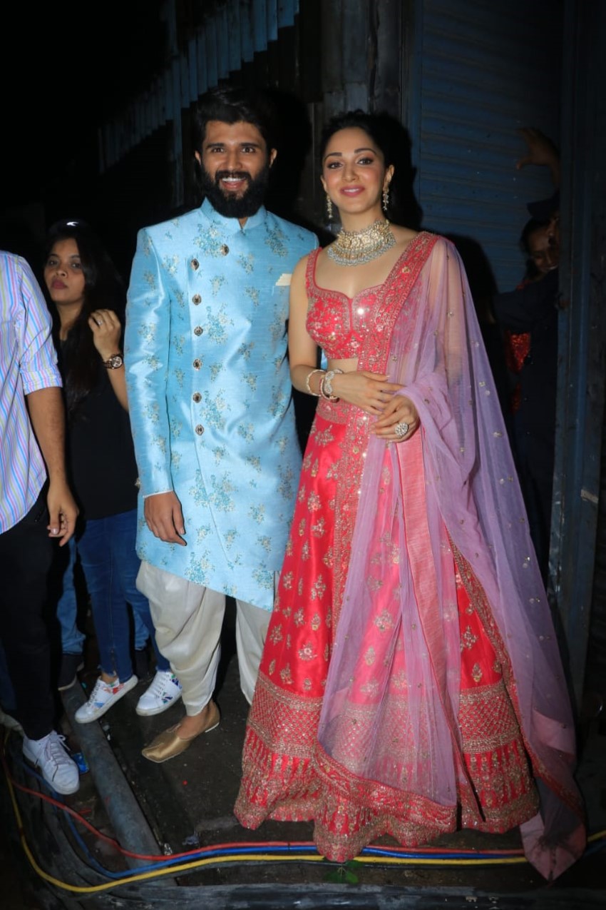Vijay Devarakonda & Kiara Advani At Filmalaya Studio