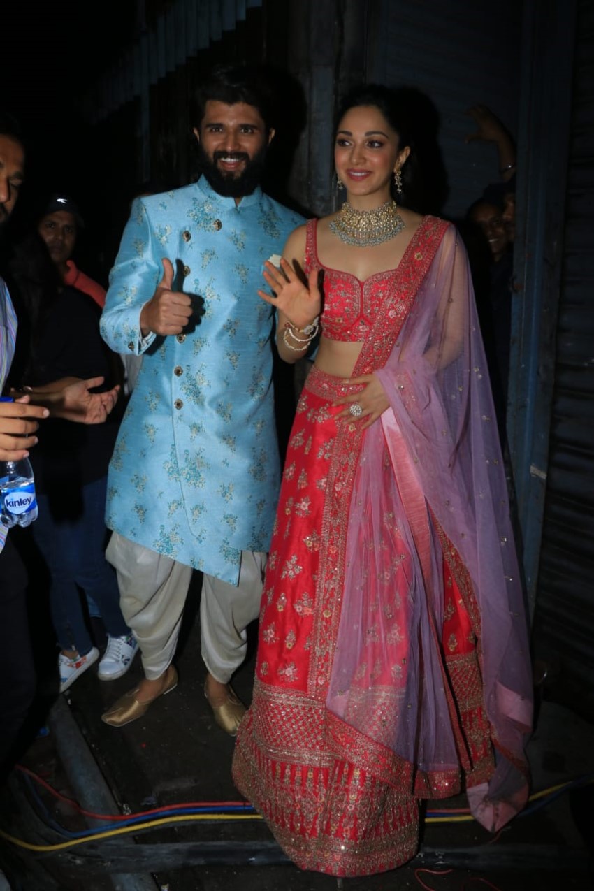 Vijay Devarakonda & Kiara Advani At Filmalaya Studio