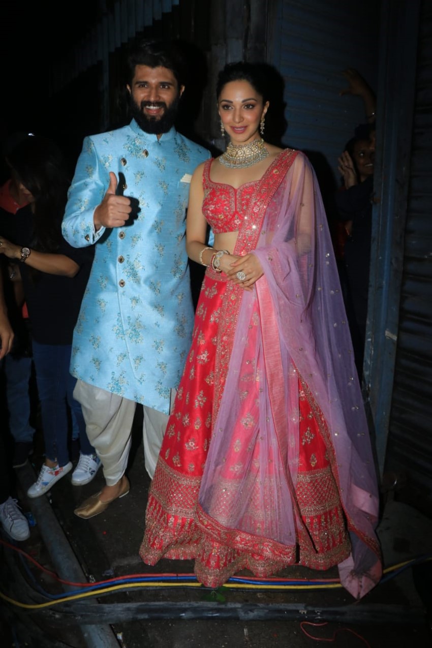 Vijay Devarakonda & Kiara Advani At Filmalaya Studio