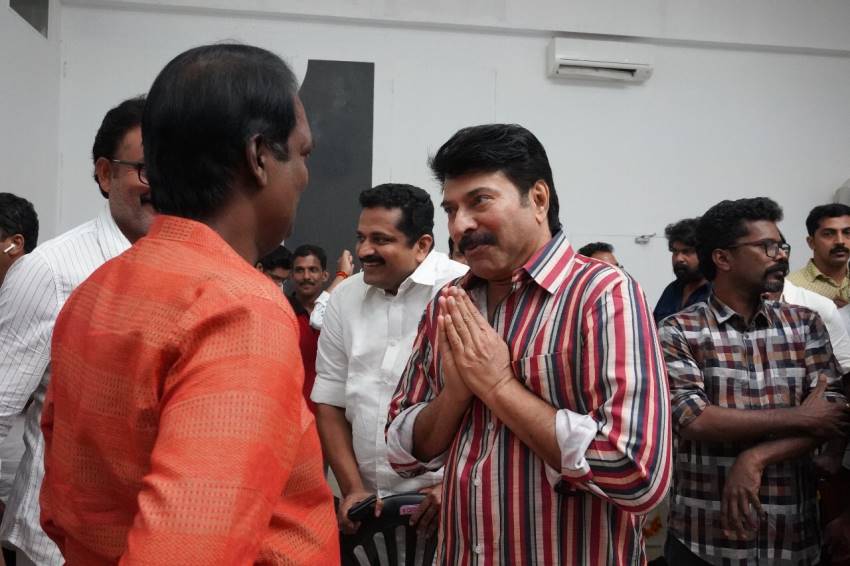 Mammootty New movie 'One' Pooja Photos