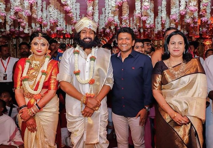 Dhruva Sarja And Prerana Marriage Photos