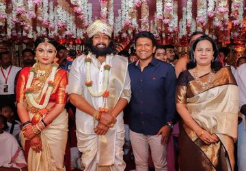 Dhruva Sarja And Prerana Marriage Photos