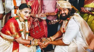 Dhruva Sarja And Prerana Marriage Photos