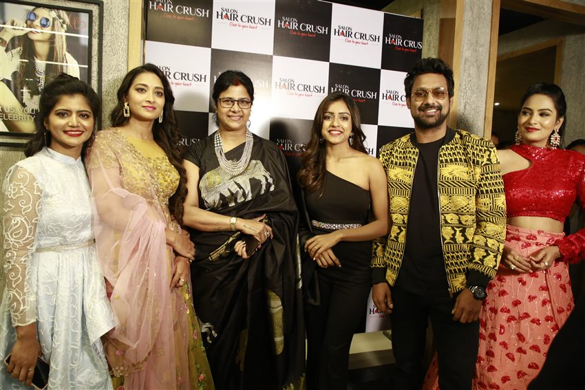 Celebs At Salon Hair Crush Opening