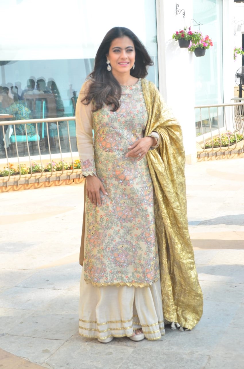 Ajay Devgn and Kajol snapped at Sun n Sand hotel promoting the film Tanhaji – The Unsung Warrior