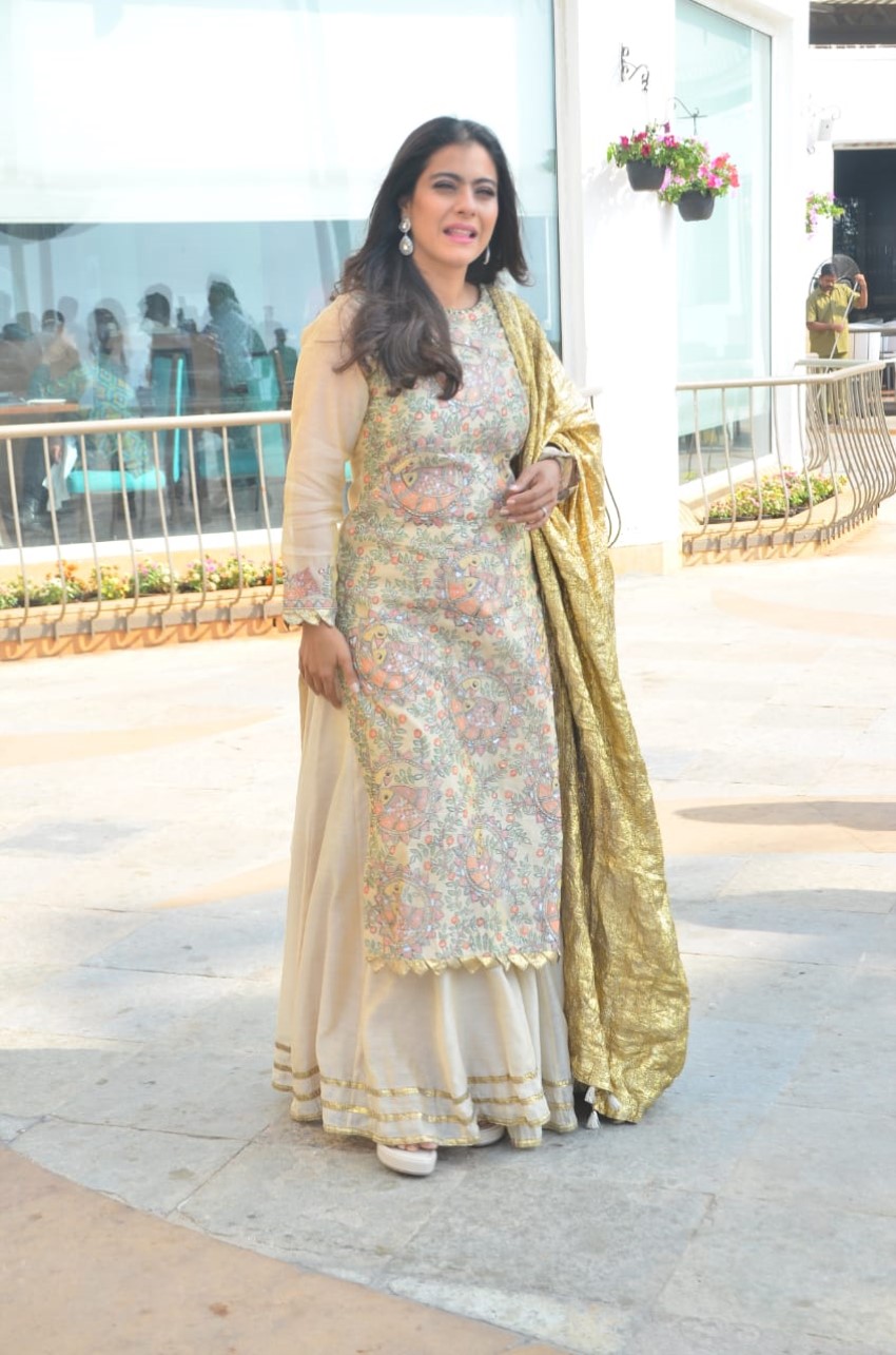 Ajay Devgn and Kajol snapped at Sun n Sand hotel promoting the film Tanhaji – The Unsung Warrior