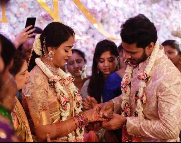 Nikhil Kumaraswamy And Revathi Engagement