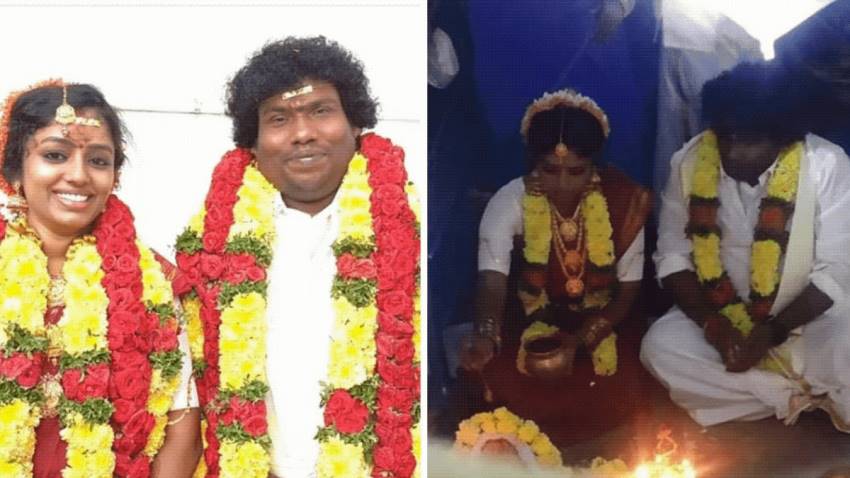 Tamil Comedian Yogi Babu & Manju Marriage Photos