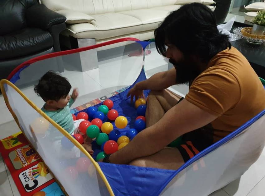 Cutest Photos Of Yash & Radhika Pandit Daughter