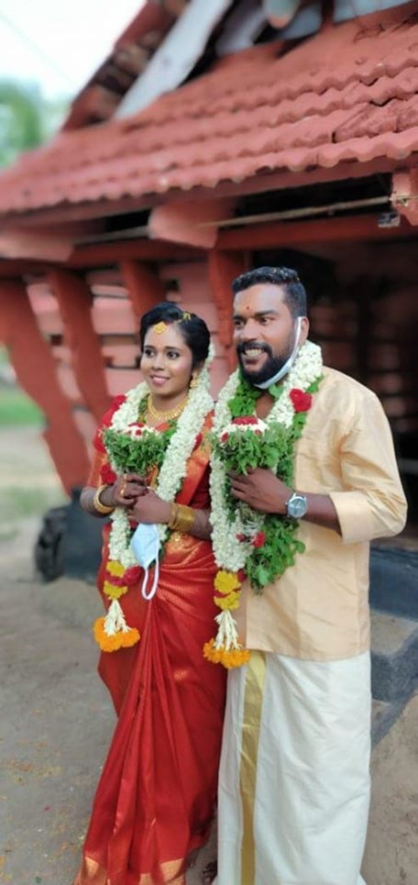 Manikandan Achari And Anjali Marriage Photos