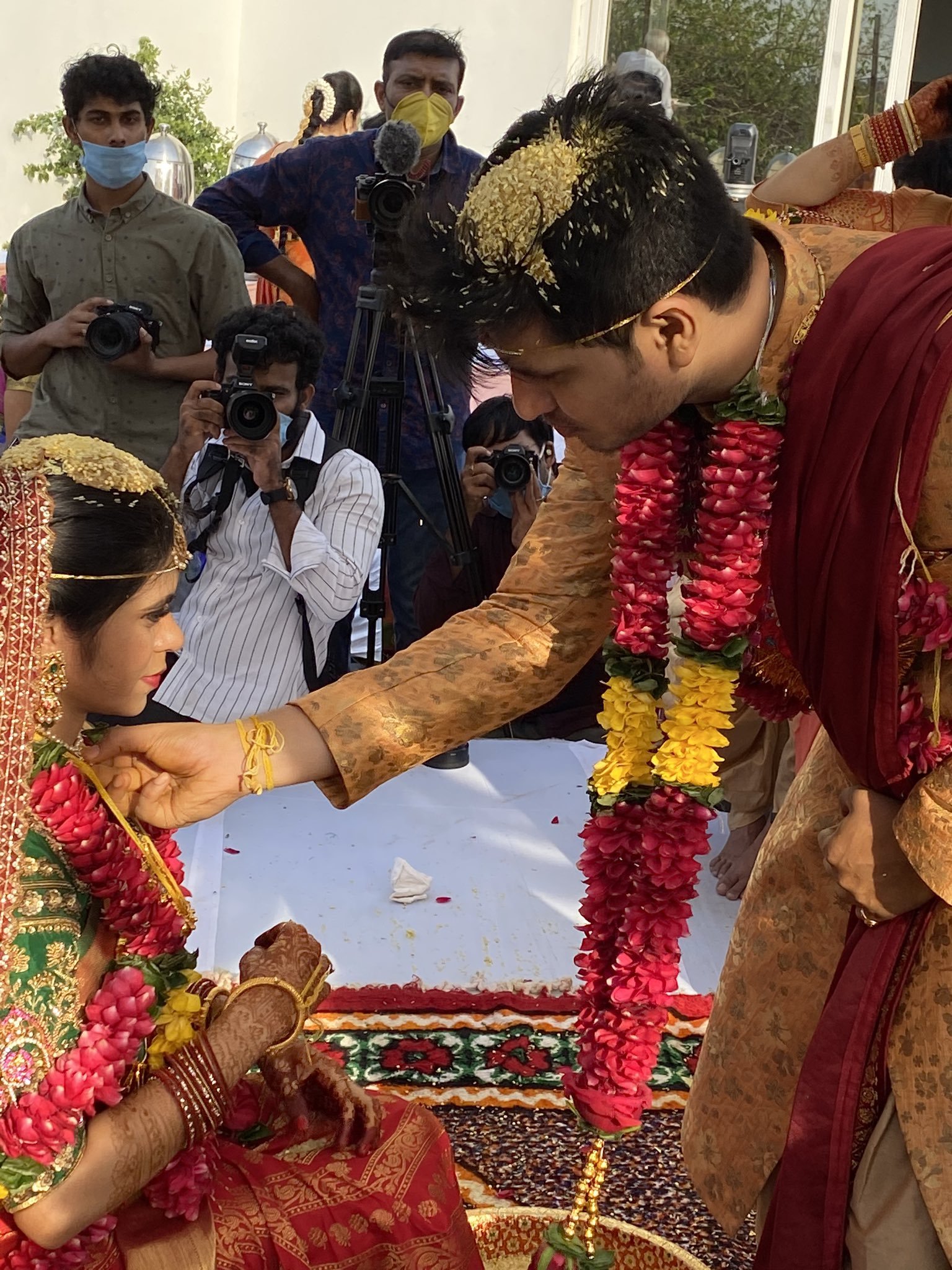 Actor Nikhil Siddharth And Pallavi Marriage Photos