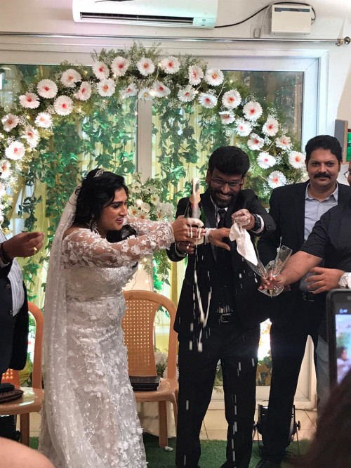 Vanitha Vijayakumar and Peter Paul Wedding Photos