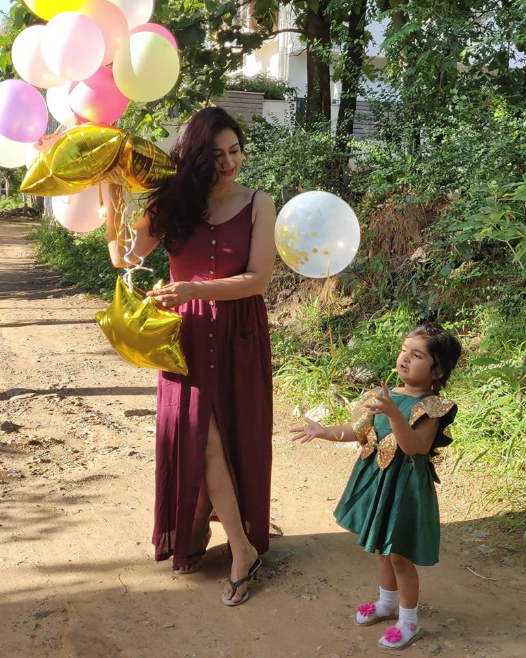 Shwetha Srivatsav Daughter 3rd Birthday Celebration