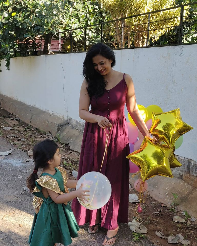 Shwetha Srivatsav Daughter 3rd Birthday Celebration