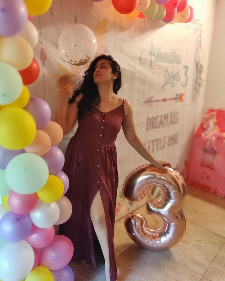 Shwetha Srivatsav Daughter 3rd Birthday Celebration